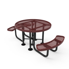 Thermoplastic coated commercial disabled picnic tables