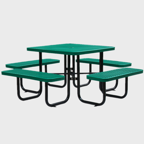 Commercial large square picnic outdoor table