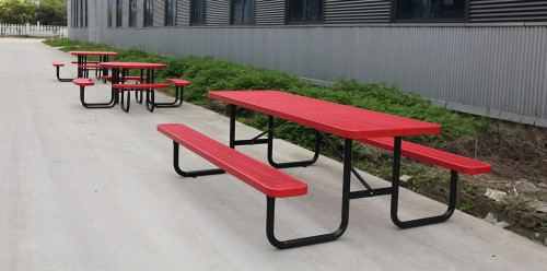 Outdoor thermoplastic coated picnic table