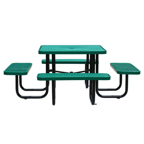 Commercial large square picnic outdoor table