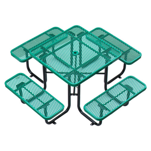 Commercial large square picnic outdoor table