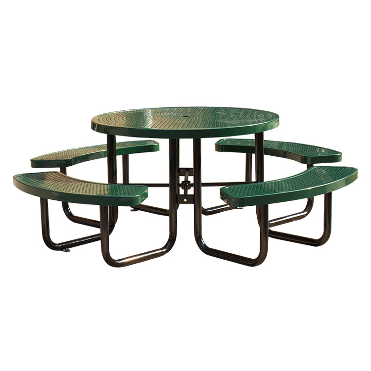 Outdoor luxury circular picnic style dining table