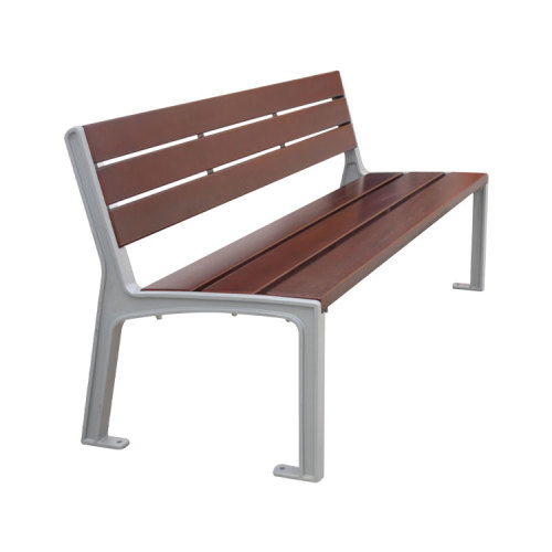 outdoor public WPC wooden bench