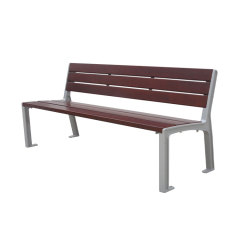 outdoor public WPC wooden bench