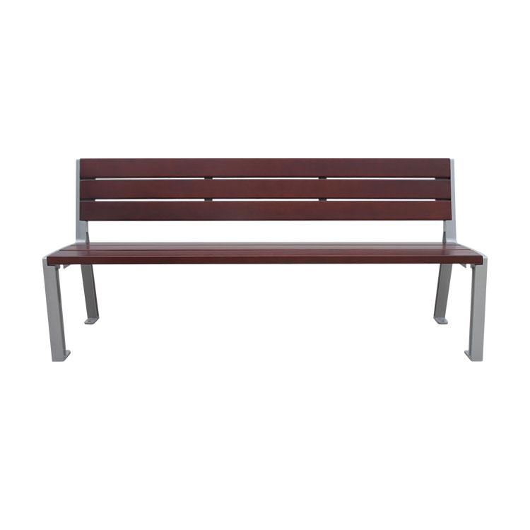 outdoor public WPC wooden bench