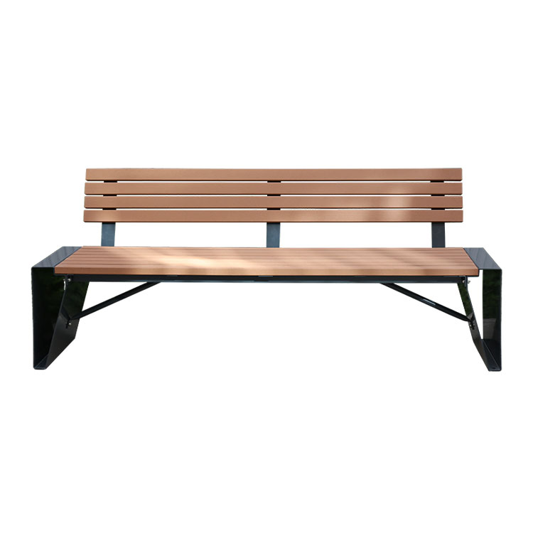 Leisure outdoor park wooden benches