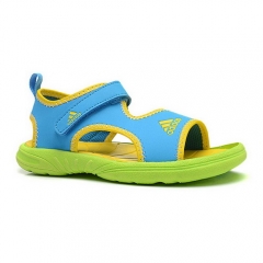 Adidas Supercloud Sandals 2k Kids Sky Blue Pine Green Yellow Lemon