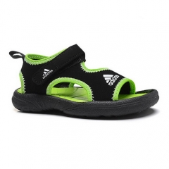 Adidas Supercloud Sandals 2k Kids Carbon Black Neon Green