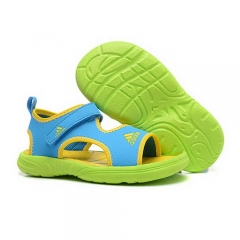 Adidas Supercloud Sandals 2k Kids Sky Blue Pine Green Yellow Lemon