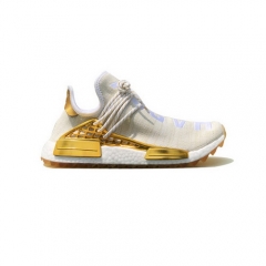 Authentic Pharrell Williams x adidas Originals Hu NMD Trail Happy Beige Gold Men