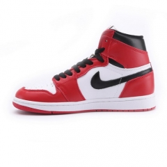 Authentic Air Jordan 1 Black White Red Tai Chi Men