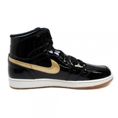 Authentic Air Jordan 1 Retro Black Metallic Gold