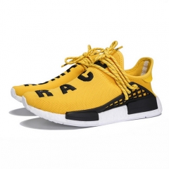 Authentic Pharrell x Adidas Hu NMD Yellow Black Women