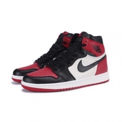 Authentic Air Jordan 1 Bred Toe Men