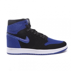 Authentic Air Jordan 1 Flyknit Royal Blue Black Men