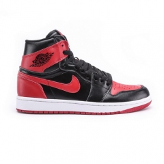 Authentic Air Jordan 1 Black White Red Tai Chi Men