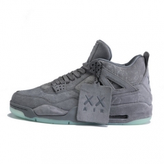 Authentic KAWS x Air Jordan 4 Cool Grey Men