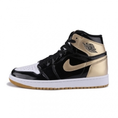 Authentic Air Jordan 1 Retro High OG NRG Gold Toe Men