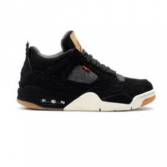 Authentic Levis x Air Jordan 4 Black Men