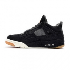 Authentic Levis x Air Jordan 4 Black Men