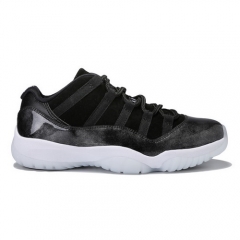 Authentic Air Jordan 11 Low Barons Black Men