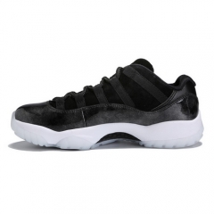 Authentic Air Jordan 11 Low Barons Black Men