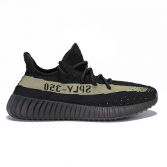 Authentic Adidas Originals Yeezy Boost 350 V2 Core Black Green Core Black Women