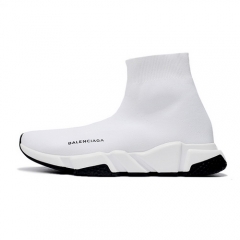 Authentic Balenciaga Speed Trainer White Black Men