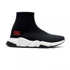 (Women) Authentic Balenciaga Speed Trainer Black Red White