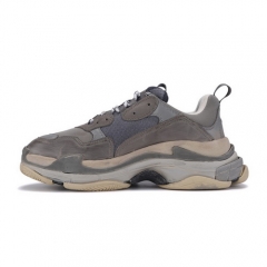 (Women) Authentic Balenciaga Triple S Dark Black Light Grey