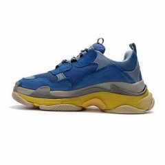 Authentic Balenciaga Triple S Blue Yellow Men