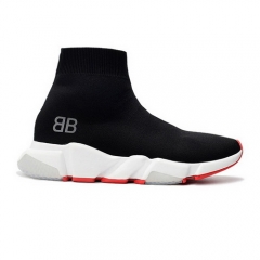 Authentic Balenciaga Speed Trainer Black White Red Grey Men