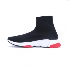 (Women) Authentic Balenciaga Speed Trainer Black White Red