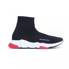 Authentic Balenciaga Speed Trainer Black White Red Men