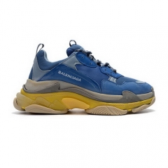 Authentic Balenciaga Triple S Blue Yellow Men