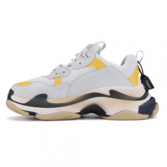 Authentic Balenciaga Triple S White Yellow Black Men