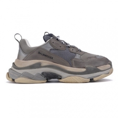 (Women) Authentic Balenciaga Triple S Dark Black Light Grey