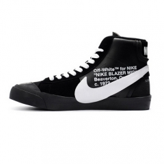 Authentic Off White x Nike Blazer Black White Women