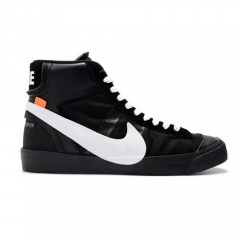 Authentic Off White x Nike Blazer Black White Men