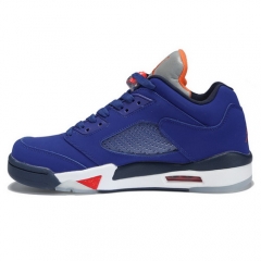 (Women) Authentic Air Jordan 5 Low Knicks Orange Blue