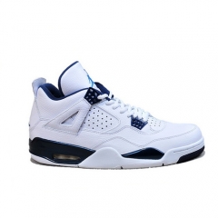 (Women) Air Jordan 4 White Columbi Blue Midnight Navy