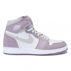 (Women) Authentic Air Jordan 1 Heiress White Purple