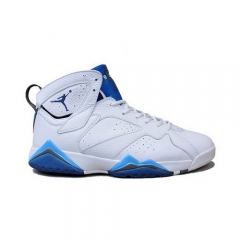 (Women) Jordan 7 White blue Grey