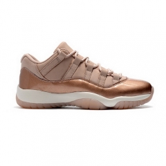 (Women) Authentic Air Jordan 11 Low Rose Gold