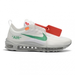 Authentic Off White x Nike Air Max 97 White Green Men