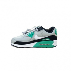 Authentic Nike Air Max 90 Granite White Black Emerald Green Leather