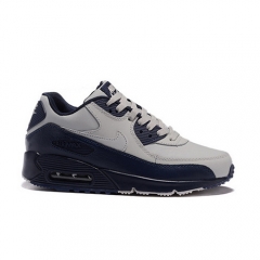 Nike Air Max 90 Leather White Navy Blue