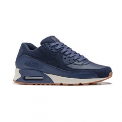 Nike Air Max 90 Dark Blue Suede White Men