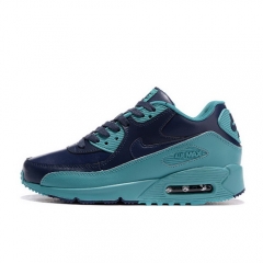 Nike Air Max 90 Leather Navy Blue Cyan