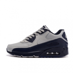 Nike Air Max 90 Leather White Navy Blue